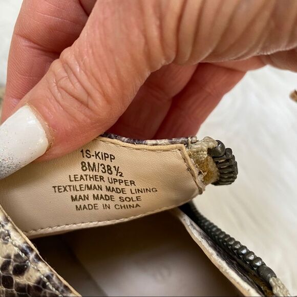 NEW 1.State KIPP snakeskin print wedge bootie 8.5 - Picture 10 of 10